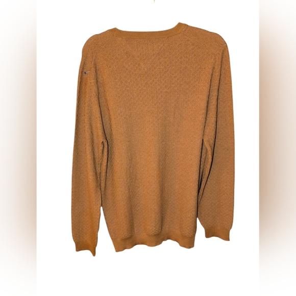 BRAX FEEL GOOD Size L Rick Crewneck Sweater Diamond Knit Merino/Silk - Picture 5 of 5